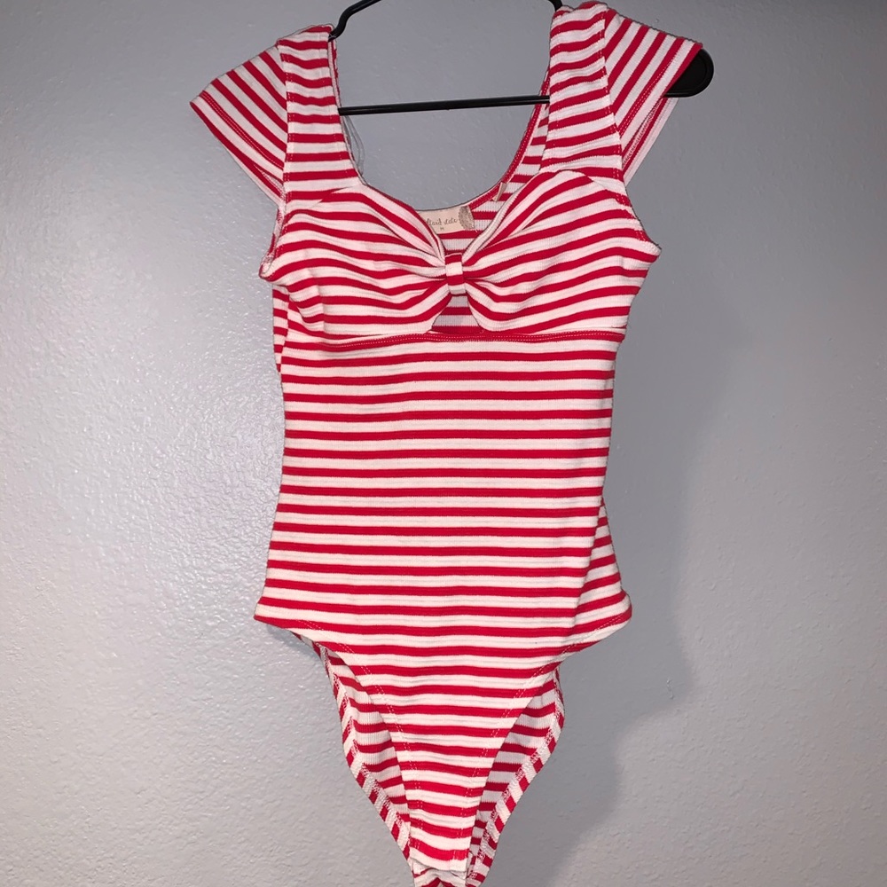 Red and white bodysuit Altar’d State